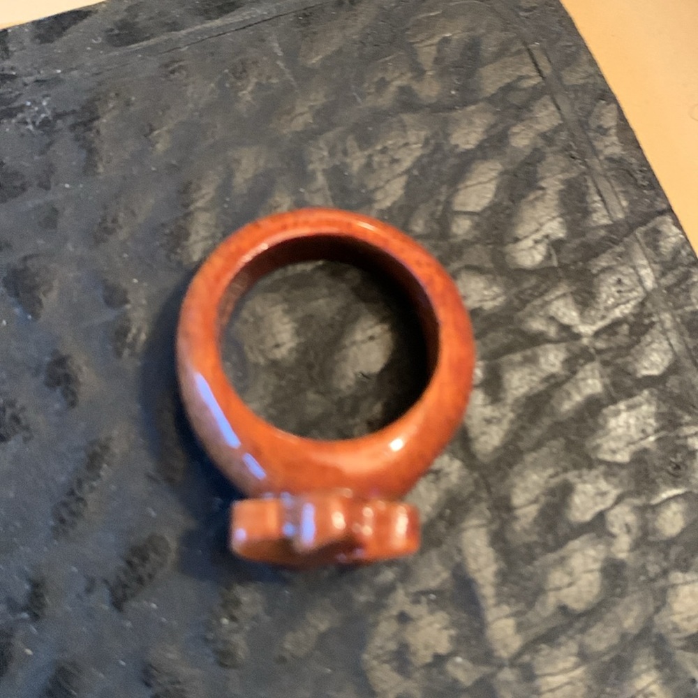 Koa Wood Jewelry Ring Hawaii small pinky ring or child ring Hawaiian Gift New - Picture 6 of 6